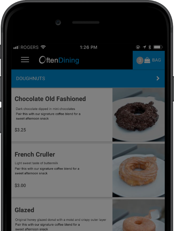 Mobile and Online Ordering